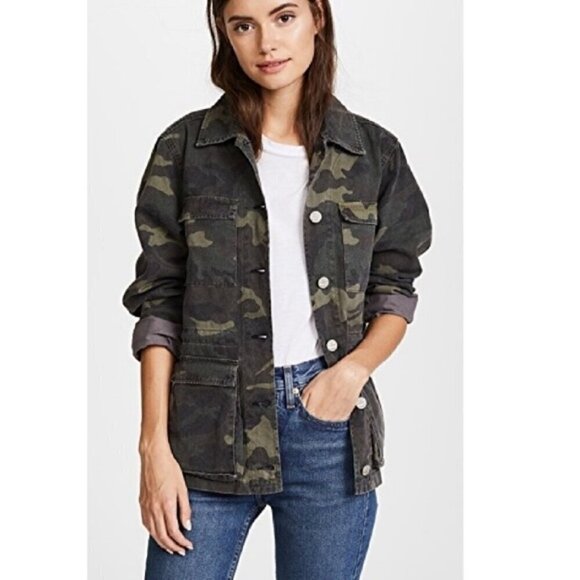 Mcguire California Dreaming Green‎ Army Camo Jacket Large - Picture 1 of 6